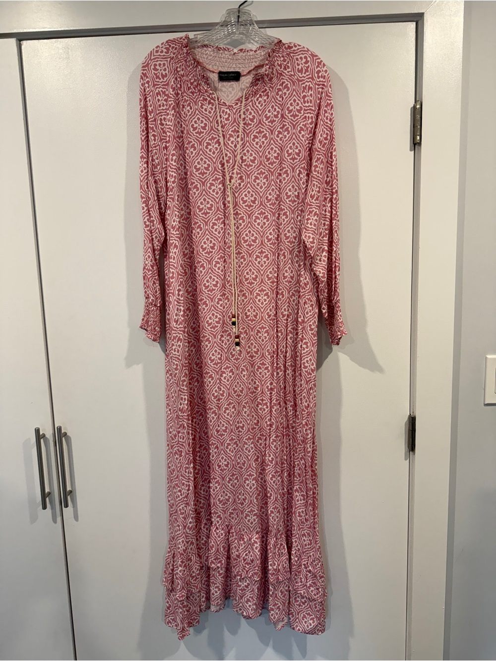 Maya’s place pink caftan dress